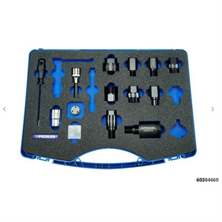 Dieselinjektor adapter set 15 st, utv/inv gänga